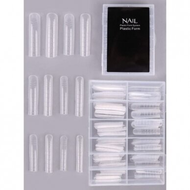 Viršutinės poligelio formelės NAIL STRAIGHT 120 vnt. Viršutinės poligelio formelės NAIL STRAIGHT 120 vnt.