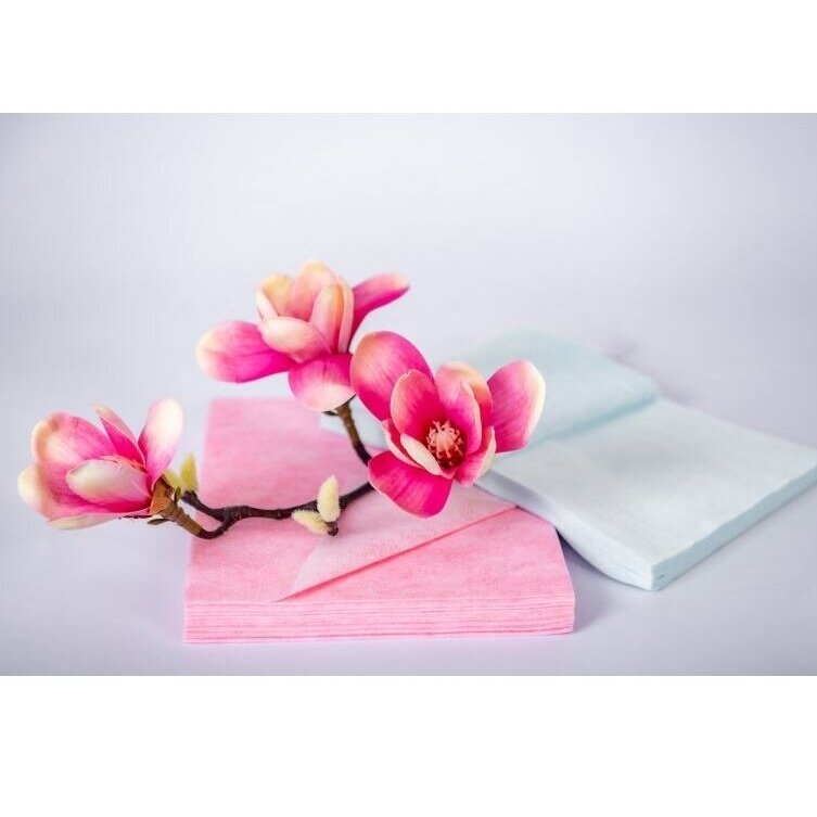 Vienkartiniai rankšluosčiai veido nuvalymui po procedūrų VELVET SOFT ir SCRUB, 20*25 cm, 50 vnt.
