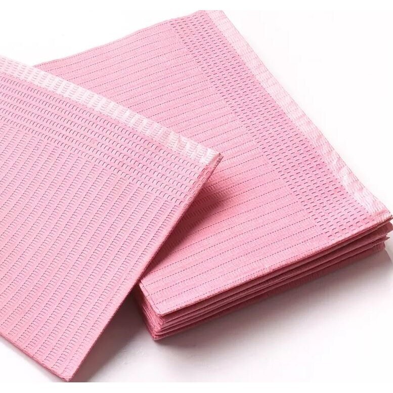 Vienkartinės neperšlampamos servetėlės (33*48 cm), 50 vnt., rožinės spalvos Vienkartinės neperšlampamos servetėlės (33*48 cm), 50 vnt., rožinės spalvos