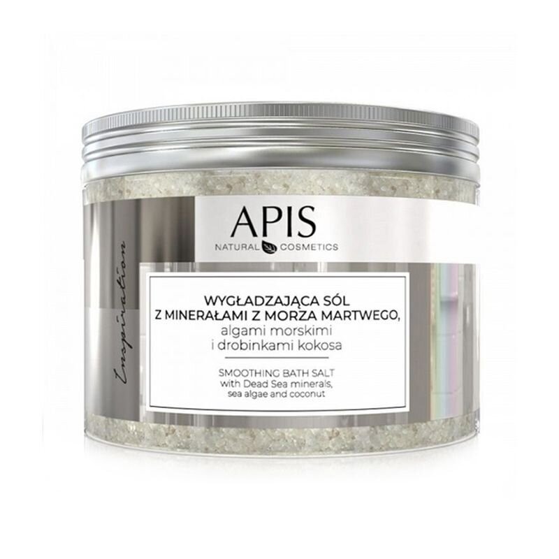 APIS INSPIRATION vonios druska su negyvosios jūros mineralais, jūros dumbliais ir kokoso dalelėmis, 650 g. APIS INSPIRATION vonios druska su negyvosios jūros mineralais, jūros dumbliais ir kokoso dalelėmis, 650 g.