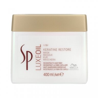 WELLA SP LUXE OIL regeneruojanti plaukų kaukė, 400 ml. WELLA SP LUXE OIL regeneruojanti plaukų kaukė, 400 ml.