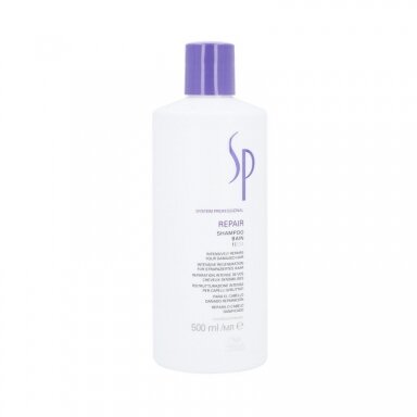 WELLA SP REPAIR Atkuriamasis šampūnas pažeistiems ir sausiems plaukams, 500 ml.