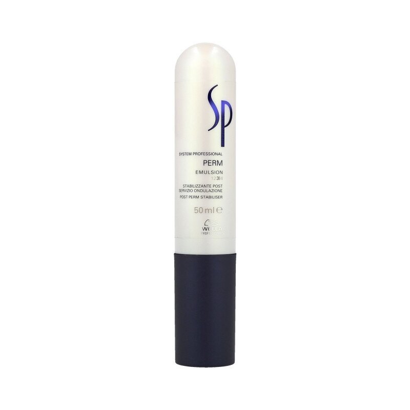 WELLA SP PERM EMULSION Stabilizuojanti procedūra po cheminio plaukų garbanojimo, 50 ml. WELLA SP PERM EMULSION Stabilizuojanti procedūra po cheminio plaukų garbanojimo, 50 ml.