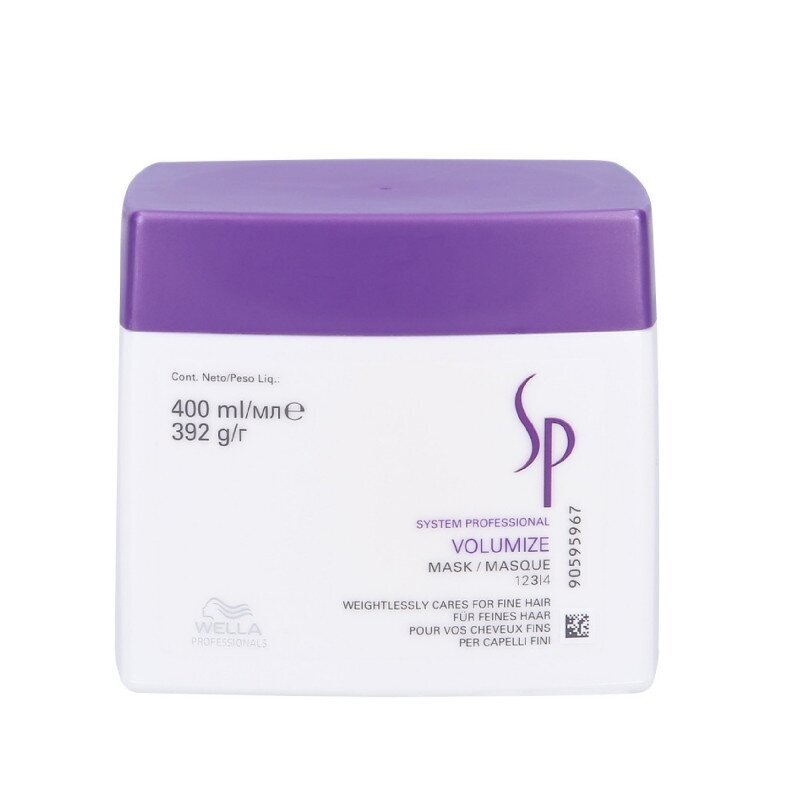 WELLA SP VOLUMIZE Apimties suteikianti plaukų kaukė, 400 ml. WELLA SP VOLUMIZE Apimties suteikianti plaukų kaukė, 400 ml.