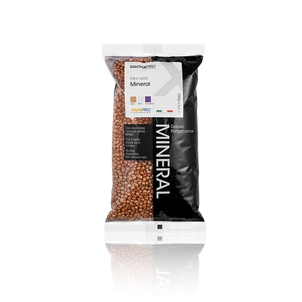 XANIPRO MINERAL DELUXE PERFORMANCE depiliacinis vaškas granulėmis GOLD, 1000g XANIPRO MINERAL DELUXE PERFORMANCE depiliacinis vaškas granulėmis GOLD, 1000g