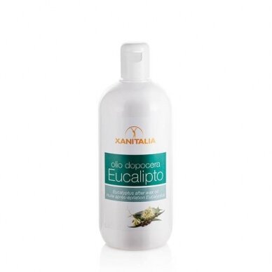 XANITALIA tonizuojantis, dezinfekuojantis ir odą gavinantis aliejus po depiliacijos EUCALYPTUS, 500 ml XANITALIA tonizuojantis, dezinfekuojantis ir odą gavinantis aliejus po depiliacijos EUCALYPTUS, 500 ml