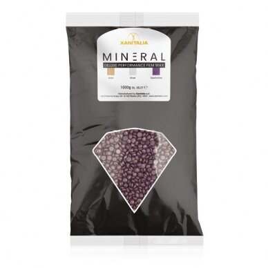 XANITALIA depiliacinis vaškas granulėmis MINERAL DELUXE PERFORMANCE, Tourmaline 1000 g. XANITALIA depiliacinis vaškas granulėmis MINERAL DELUXE PERFORMANCE, Tourmaline 1000 g.