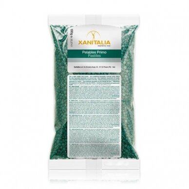 XANITALIA depiliacinis vaškas granulėmis, CHLOROPHYLL 1000 g XANITALIA depiliacinis vaškas granulėmis, CHLOROPHYLL 1000 g