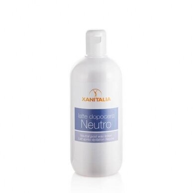 XANITALIA losjonas po depiliacijos, Neutral. Pašalina vaško likučius nuo odos, 500 ml XANITALIA losjonas po depiliacijos, Neutral. Pašalina vaško likučius nuo odos, 500 ml