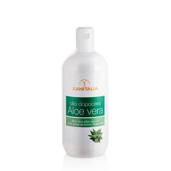 XANITALIA naturalus aliejus paraudusiai odai po depiliacijos su alijošiaus ekstraktais ALOE VERA, 500 ml XANITALIA naturalus aliejus paraudusiai odai po depiliacijos su alijošiaus ekstraktais ALOE VERA, 500 ml