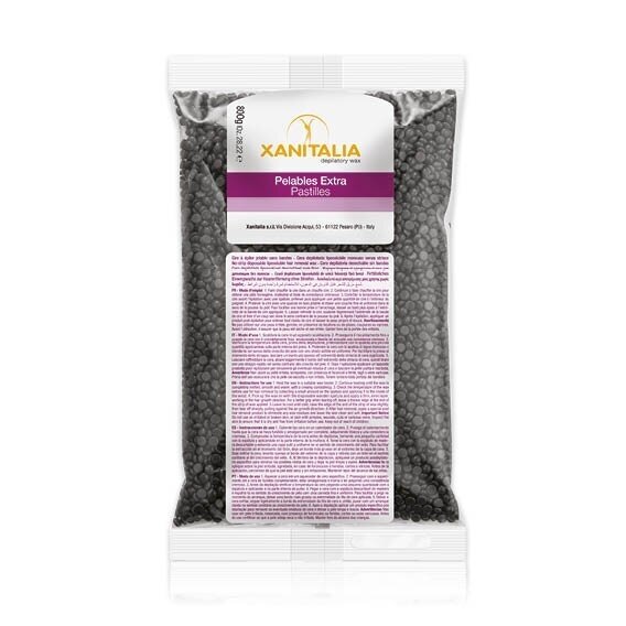 XANITALIA depiliacinis vaškas granulėmis itin storiems plaukams jautriose vietose depiliuoti BLACK, 800 g. XANITALIA depiliacinis vaškas granulėmis itin storiems plaukams jautriose vietose depiliuoti BLACK, 800 g.